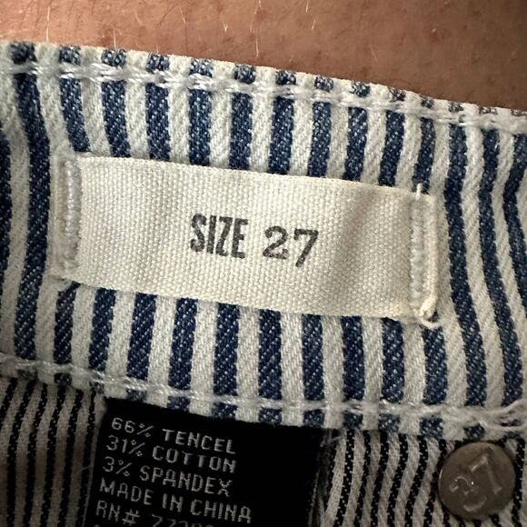 Madewell blue and white striped jeans size 27 - Picture 7 of 7